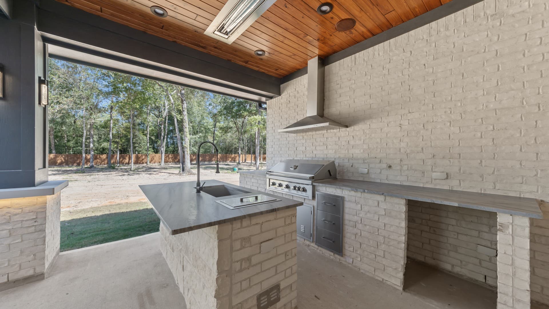 Seamless indoor-outdoor living space addition